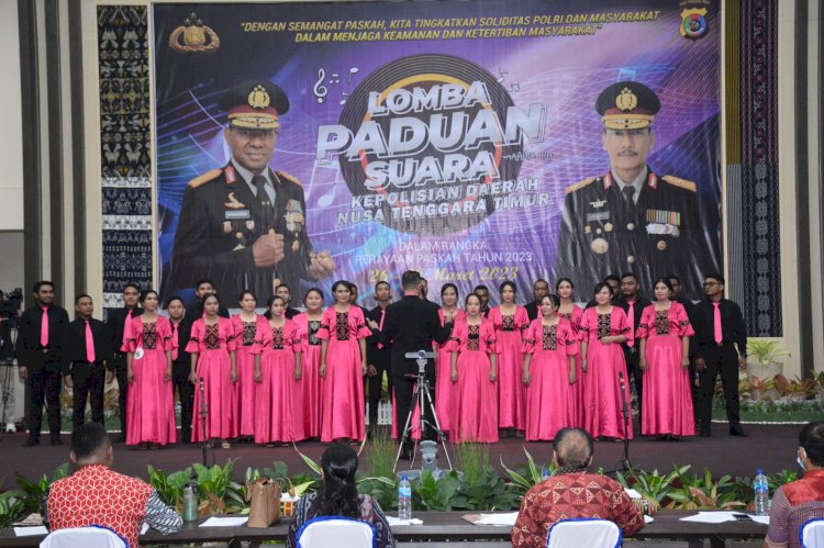 10 Finalis Lomba Paduan Suara gerejawi lagu-lagu Paskah Polda NTT Akan Memperebutkan Enam Terbaik dan Satu Favorit