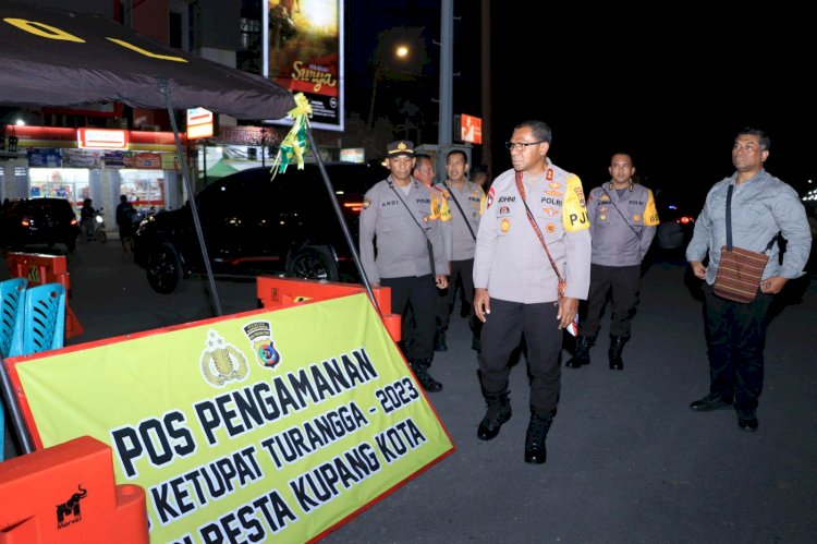 Kapolda NTT Tinjau Pos Pam Ops Ketupat LLBK dan Aktivitas Masyarakat di Dua Lokasi