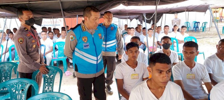 Irwasda Polda NTT Sidak pelaksanaan Rikkes Tahap I Casis Bintara Polri