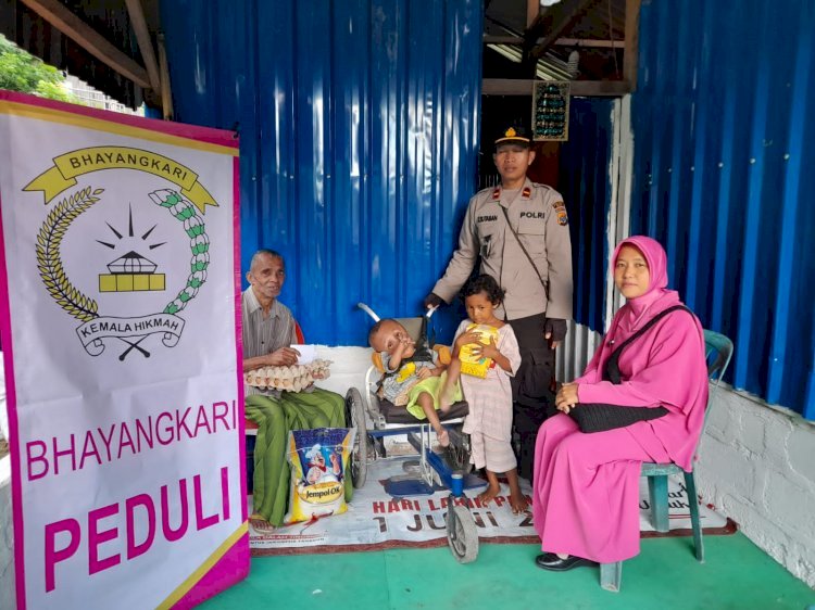 Peduli Anak Stunting, Ipda Heru Sutaban Kembali Sambangi Adik April