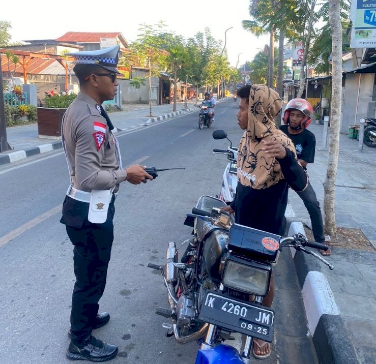 Imbau kamseltibcalantas, Anggota Lantas Minta Masyarakat Patuh Aturan