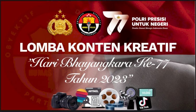 Total Peserta Sementara yang Daftar Lomba Konten Kreatif Polri 2023 Capai 730 Orang