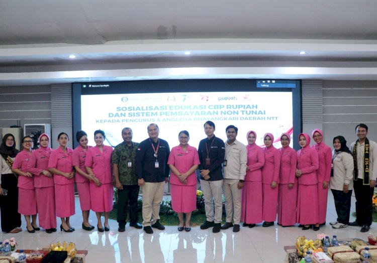 Bhayangkari Daerah NTT Bekerjasama dengan Bank Indonesia Gelar Sosialisasi Cinta, Bangga, Paham Rupiah dan Sistem Pembayaran Non Tunai