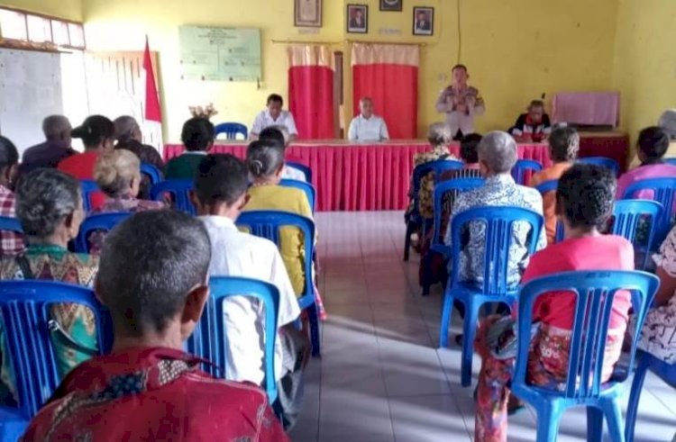 Bahaya TPPO,  Bhabinkamtibmas Polsek Mollo Utara  Gencar Beri Imbauan