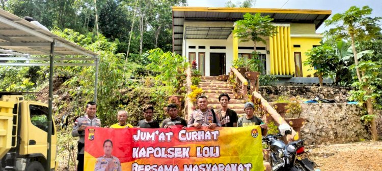 Dengarkan Langsung Keluhan Masyarakat, Kasium Polsek Loli Gelar Jum’at Curhat Bersama Warga