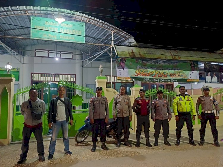 Jelang Perayaan Hari Raya Idul Fitri 1444 H, Polres Sumba Barat Lakukan Pengamanan Dan Patroli Malam Di Sejumlah Masjid