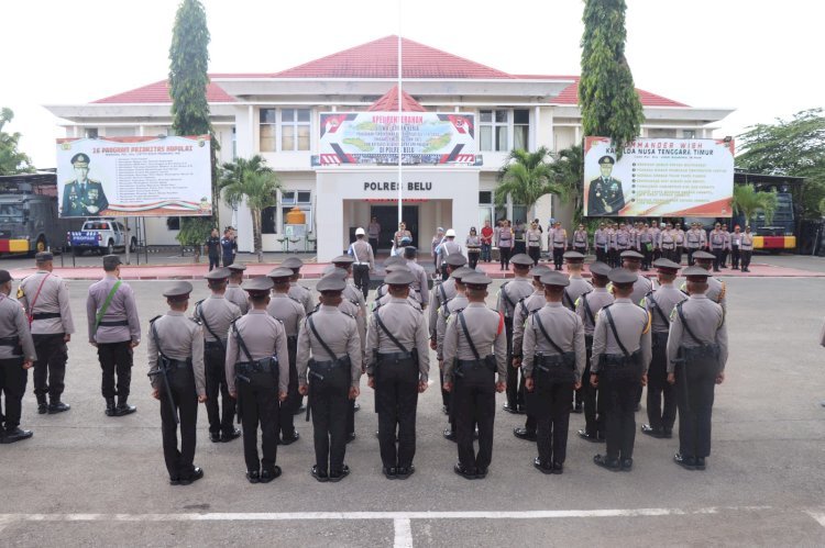 Anggotanya Langgar Kode Etik, Kapolres Belu Pimpin Langsung Upacara Pemecatan Satu Personel PNS Polri