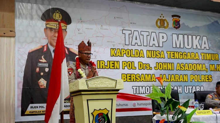 Tatap Muka Bersama Anggota Polres TTU, Kapolda NTT: Kebanggaan Profesi Menjadi Pendorong Kualitas Tugas