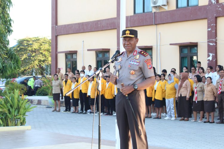 Safari Kamtibmas di SMAN 3 Kupang, Kapolda NTT Dorong Kesadaran Kamtibmas dan Motivasi Semangat Belajar