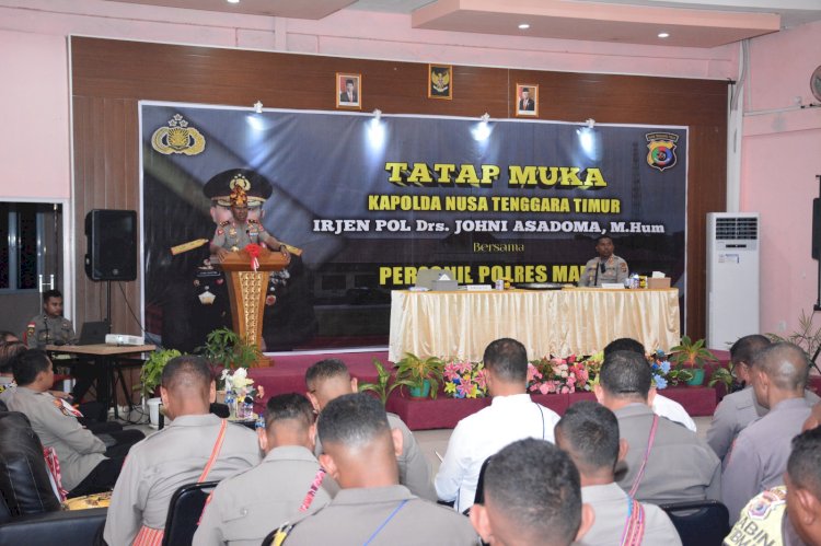 Kapolda NTT Kunjungi Polres Malaka, Beri Semangat dan Arahan untuk Anggota