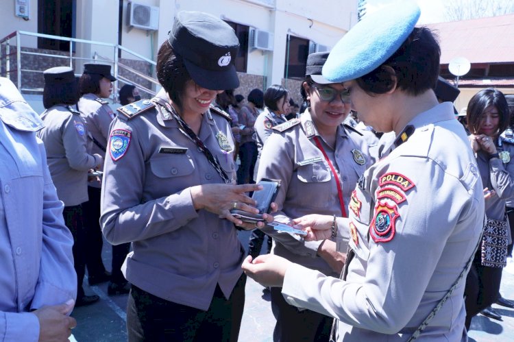 Peringati Hari Jadi ke-75, Polwan Polda NTT Gelar Operasi Gaktiblin untuk Penguatan Disiplin