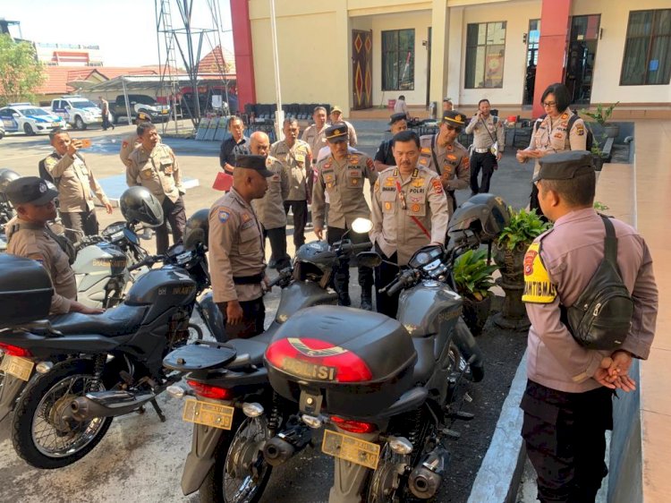 Pastikan Kesiapan Logistik Jelang Hadapi Pemilu, Biro Logistik Polda NTT Supervisi di Polres Manggarai