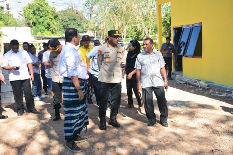 Kapolda NTT Tinjau Pembangunan Gedung PP Polri dan KBPP Polri di Asrama Tode Kisar