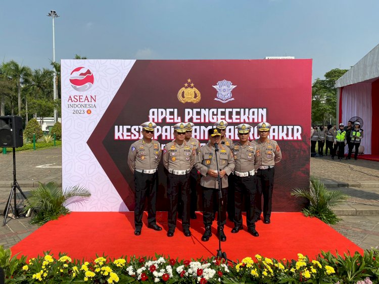 Kabaharkam Polri: Pimpin Apel Rolakir Persiapan Asean Summit Ke 43.