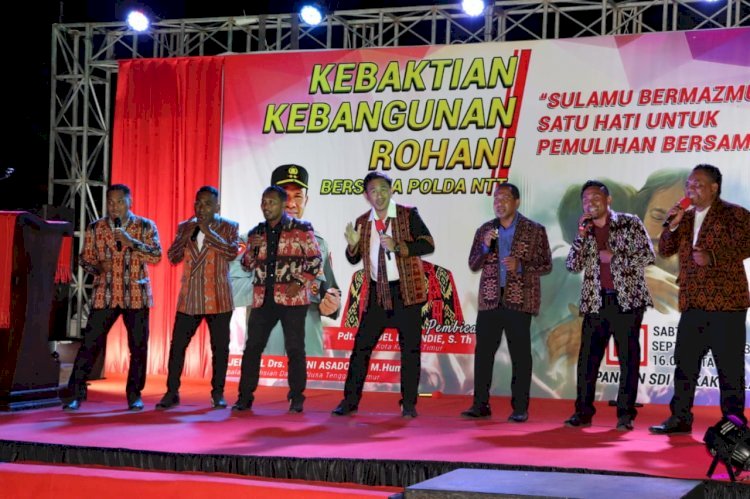 Polda NTT Menggelar KKR: Satu Hati untuk Pemulihan Rohani di Sulamu