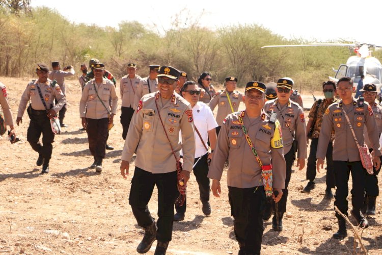 Pastikan Berjalan Aman dan Lancar, Kapolda NTT Tinjau Bendungan Raknamo