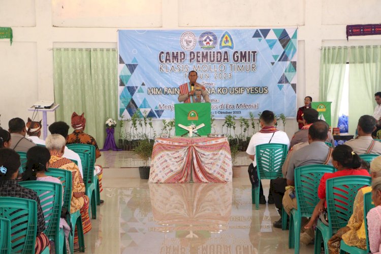 Kunjungan Kapolda NTT dalam Penutupan Camp Pemuda Klasis Mollo Timur