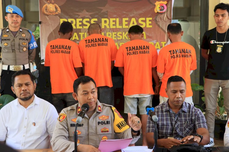 Polres Manggarai Barat Tetapkan Empat Tersangka Kasus Penyeludupan Anak Komodo