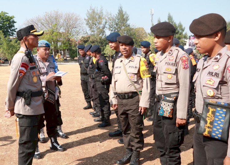 Harap Karoops Polda NTT Saat Anev OMB : Terus Tingkatkan Kemampuan Melalui Latihan, Baik Perorangan Maupun Satgas