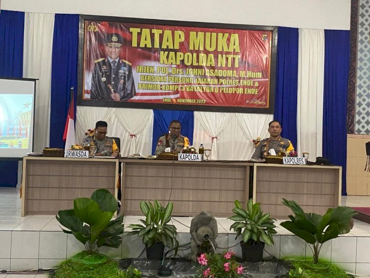 Kapolda NTT Ajak Personel Polres Ende Tingkatkan Dedikasi dan Solidaritas