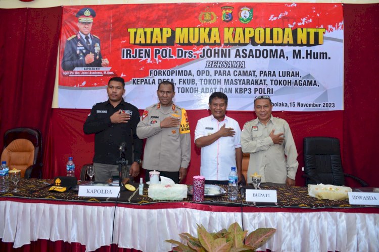 Kapolda NTT Gencarkan Sinergi Kamtibmas Bersama  Forkopimda di Sumba Barat Daya