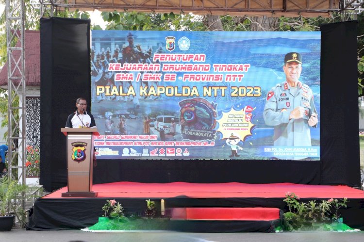 Kapolda NTT Menutup Lomba Drumband dan Sampaikan Himbauan Terkait Pemilu 2024