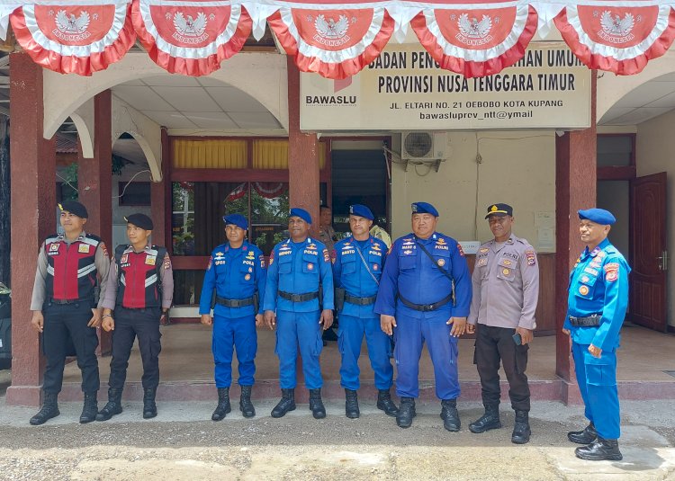 Jamin Keamanan Setiap Tahapan Pemilu, Personel OMB Turangga Polda NTT  Aktif Lakukan Patroli