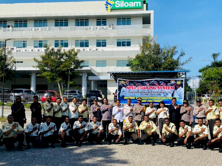 Peringati HUT Satpam ke-43, Satpam Binaan Ditbinmas Polda NTT Gelar Apel Cooling System dan Ziarah di TMP Dharma Loka