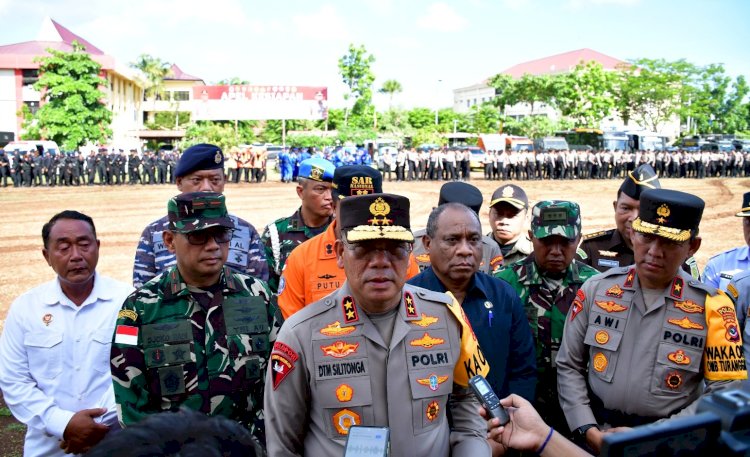 Kapolda NTT Memastikan Kesiapan Bantuan Pasca Erupsi Gunung Lewotobi Lakilaki di Flores Timur