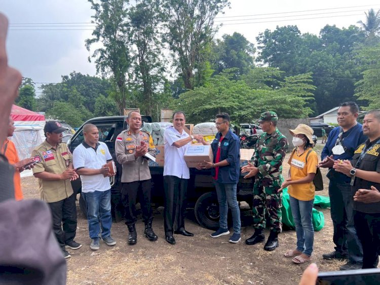 Kapolres Flotim Pastikan Kesiapan dan Keamanan Korban Erupsi