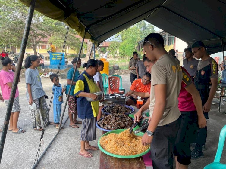 Bersatu dalam Bencana: Personel Polda NTT Berikan Bantuan di Flotim