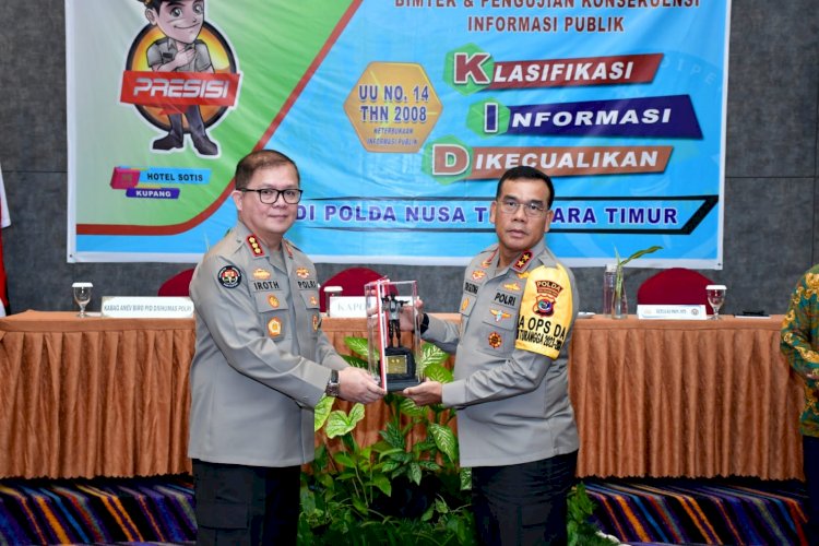 Buka Kegiatan Bimtek dan Pengujian Konsekuensi Informasi Publik, Kapolda NTT Tekankan Pentingnya Keterbukaan Informasi