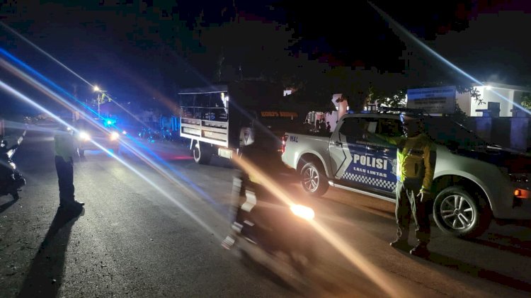 Patroli Gabungan Satgas Kamseltibcarlantas OMB Turangga Jaga Kelancaran Lalulintas