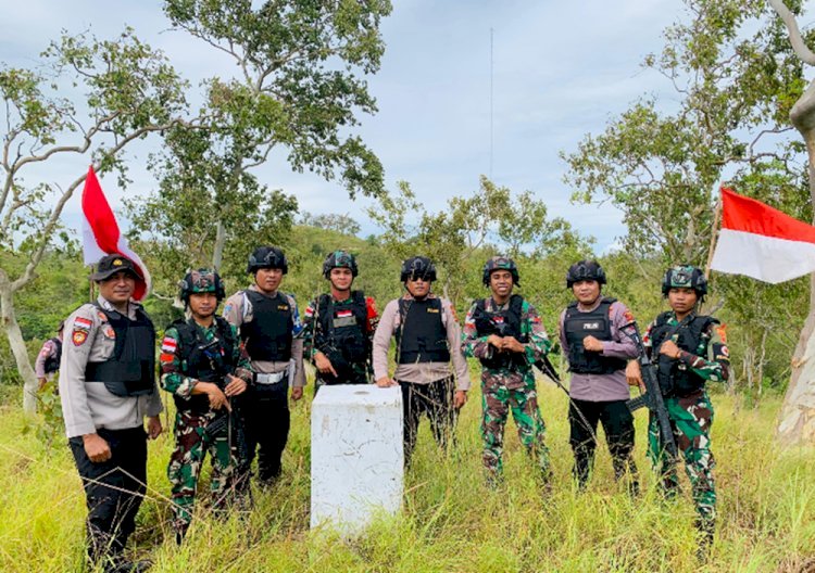 Polres Belu Terus Tingkatkan Kegiatan Rutin di Wilayah Perbatasan dengan Timor Leste