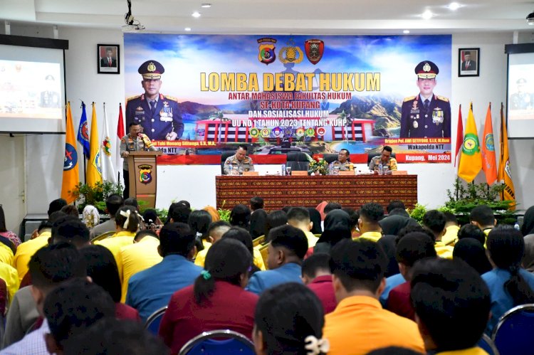 Tingkatkan Kesadaran Hukum, Polda NTT Gelar Debat Hukum untuk Mahasiswa