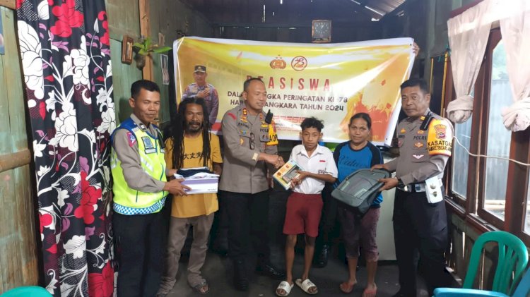 Polres Ngada Bantu Pelajar Kurang Mampu dengan Beasiswa, Wujud Nyata Kepedulian Polri