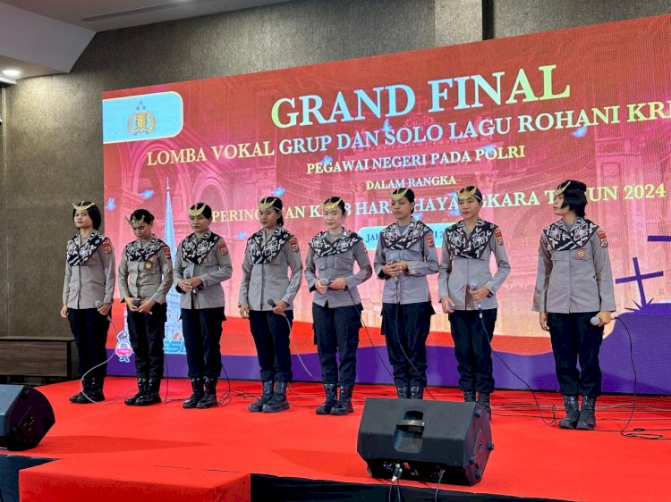 Membanggakan, Polwan Polda NTT Raih Juara Lomba Lagu Rohani di Mabes Polri