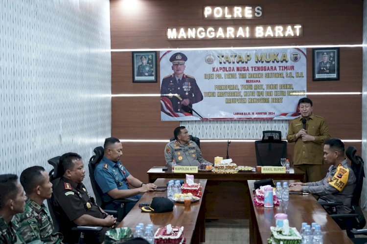 Tatap Muka Kapolda NTT dengan Forkopimda Mabar : Wujudkan Kamtibmas Kondusif Menjelang Pilkada