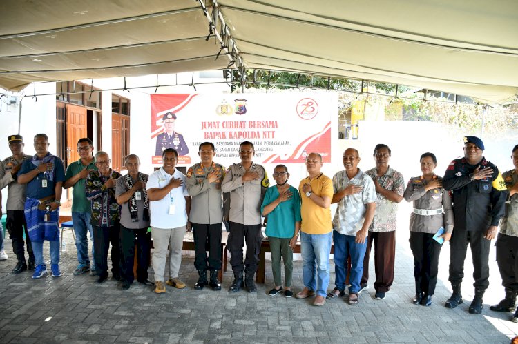 Polda NTT Gelar Jumat Curhat di Gereja Ebenhaezer Kupang, Bahas Permasalahan Kamtibmas dengan Warga