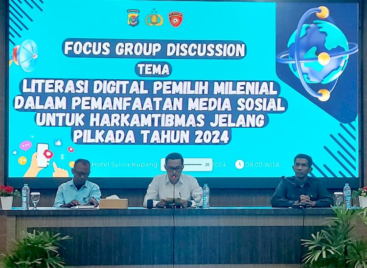 Buka Kegiatan FGD, Dirintelkam Polda NTT: Pilkada 2024 Menarik dengan Partisipasi Kaum Muda