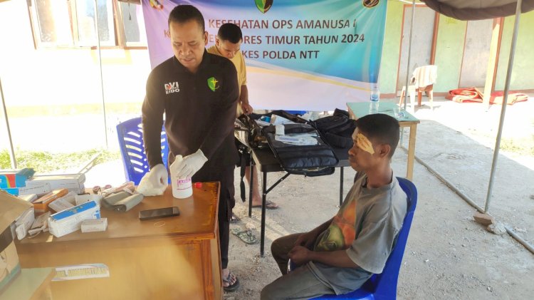 Polda NTT Hadir di Tengah Warga: Beri Layanan Kesehatan Gratis di Desa Bugalima