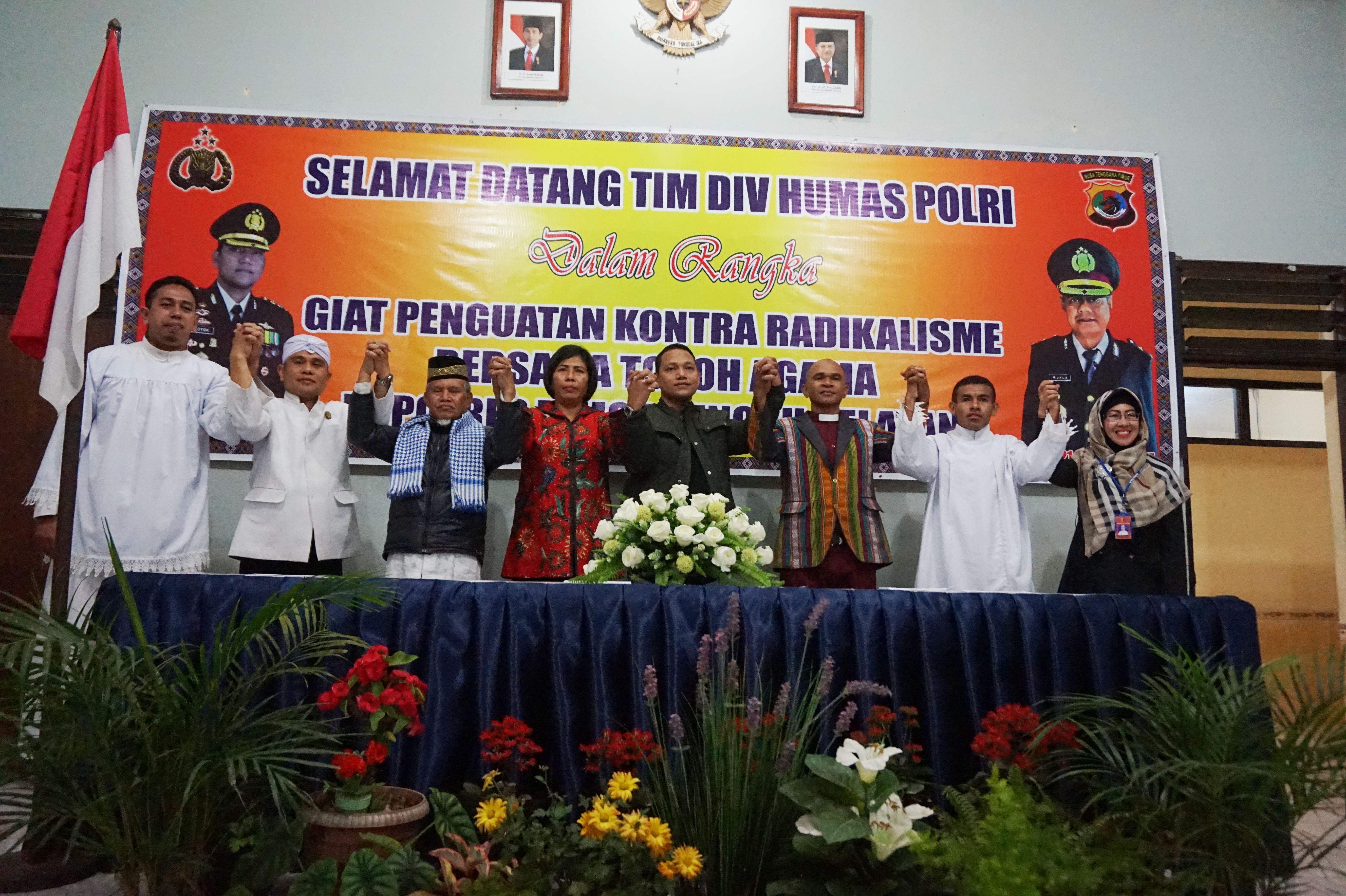 Bersama Divisi Humas Mabes Polri, Polres TTS gelar kegiatan Penguatan Kontra Radikalisme