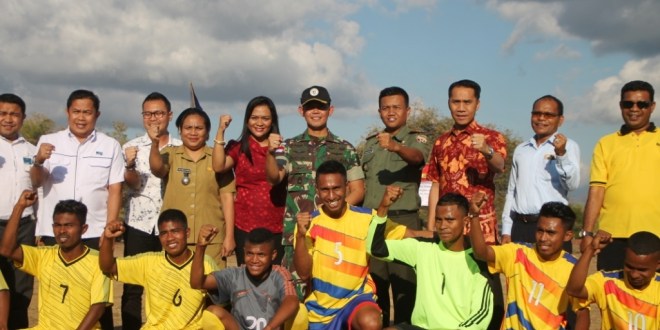 Kapolres Belu hadiri pembukaan Turnamen Piala Kemerdekaan Satgas Yon Raider 712/WT