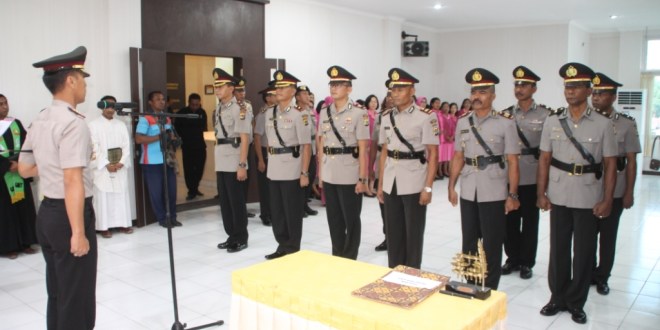 Kapolres Belu Pimpin Upacara Sertijab Pejabat Polres Belu