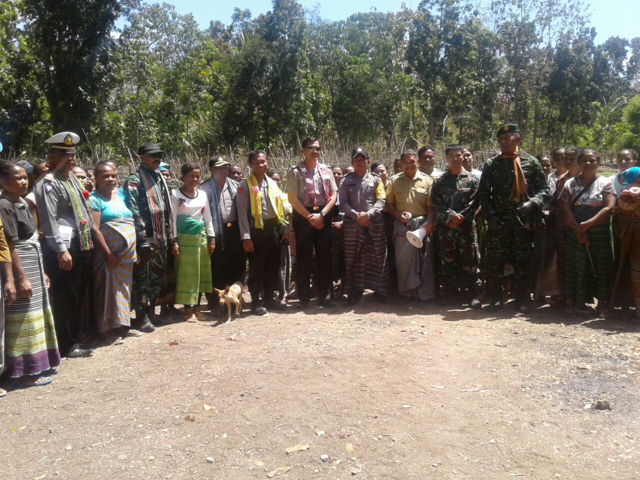 Peninjauan Kelompok Tani oleh Kapolres TTU dan Tim Divisi Humas Mabes Polri