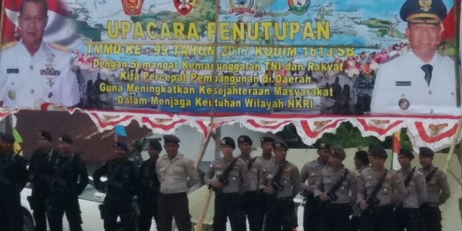 Wujud dukungan Polres Sumba Barat terhadap program TMMD