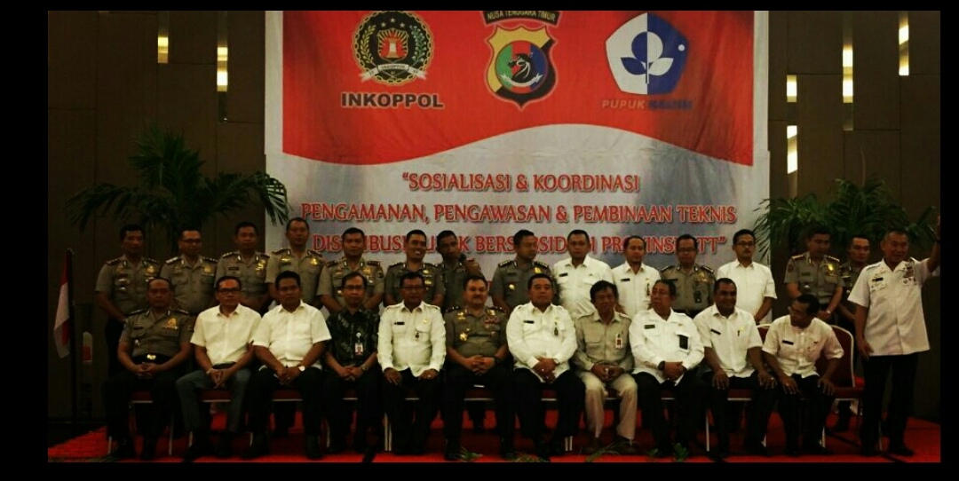 Kapolres Kupang Kota Hadiri Acara Sosialisasi Pembinaan Teknis Distribusi Pupuk Bersubsidi