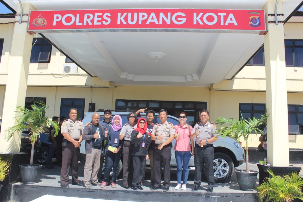 Bersama Wartawan Nasional Tim Divisi Humas Mabes Polri Kunjungi Polres Kupang Kota