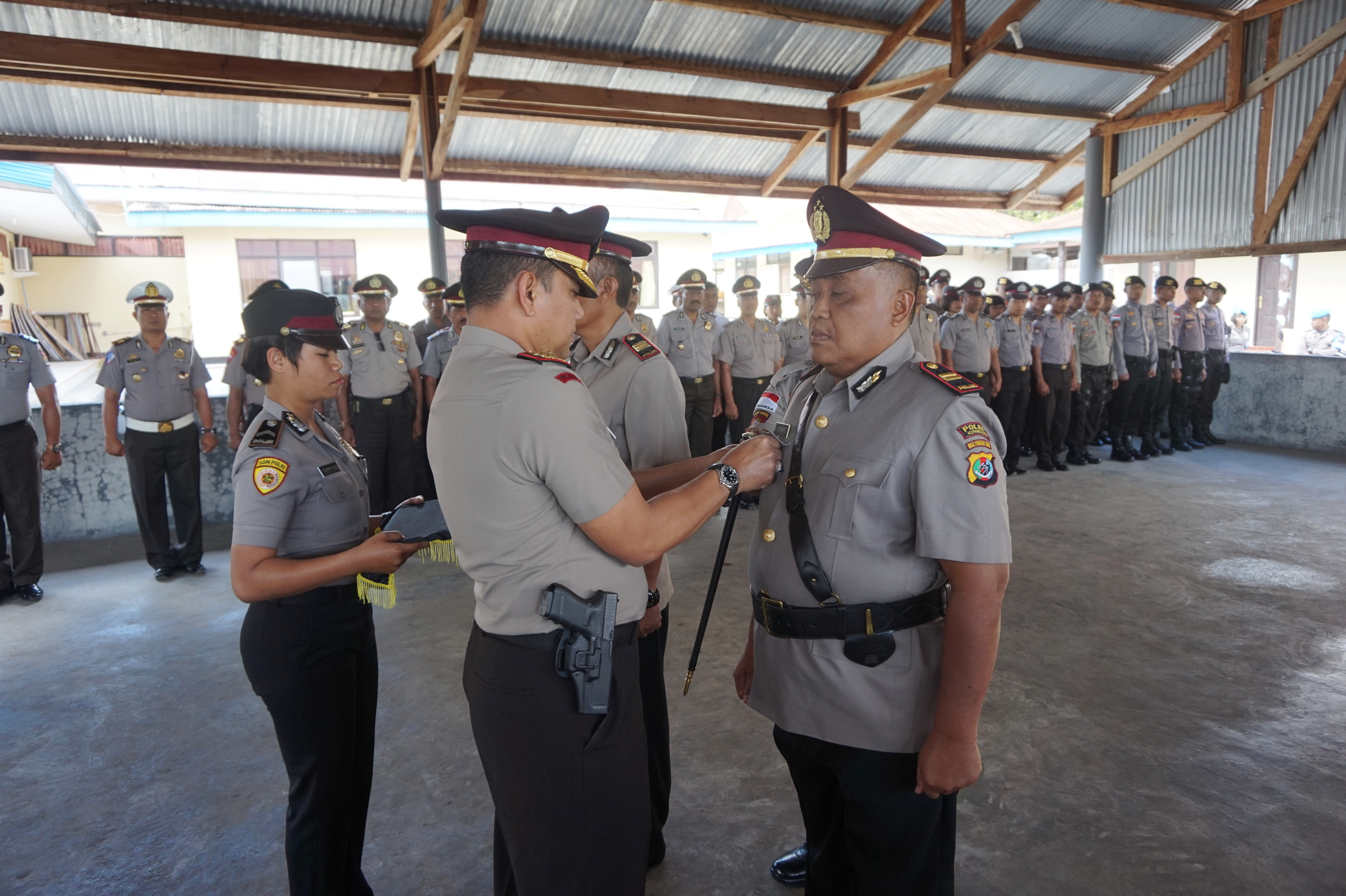 Kapolres TTS Pimpin Serah Terima Jabatan Kasat Intelkam Polres TTS