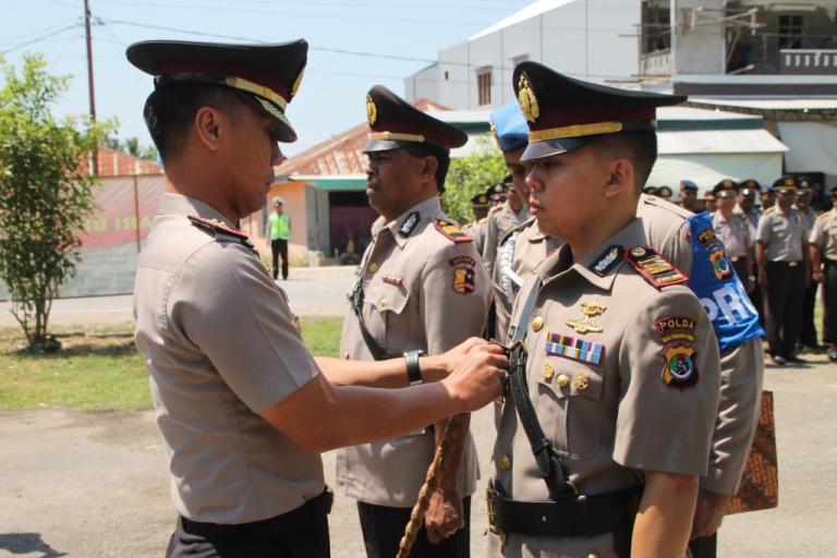 Kapolres Belu Pimpin Upacara Serah Terima Jabatan Kapolsek Malaka Tengah